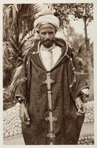 1928 Marroquino Moroccan Man Costume Melilla Spain - ORIGINAL PHOTOGRAVURE SP2