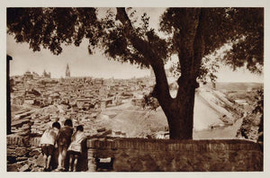 1928 Toledo Spain Town City Photogravure Christiansen - ORIGINAL SP2