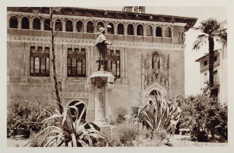 1928 Municipal Hospital Xativa Jativa Valencia Spain - ORIGINAL PHOTOGRAVURE SP2