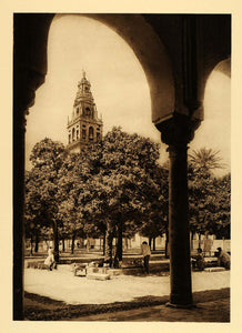1925 Patio de Naranjas Court Oranges Mezquita Cordoba - ORIGINAL SP3