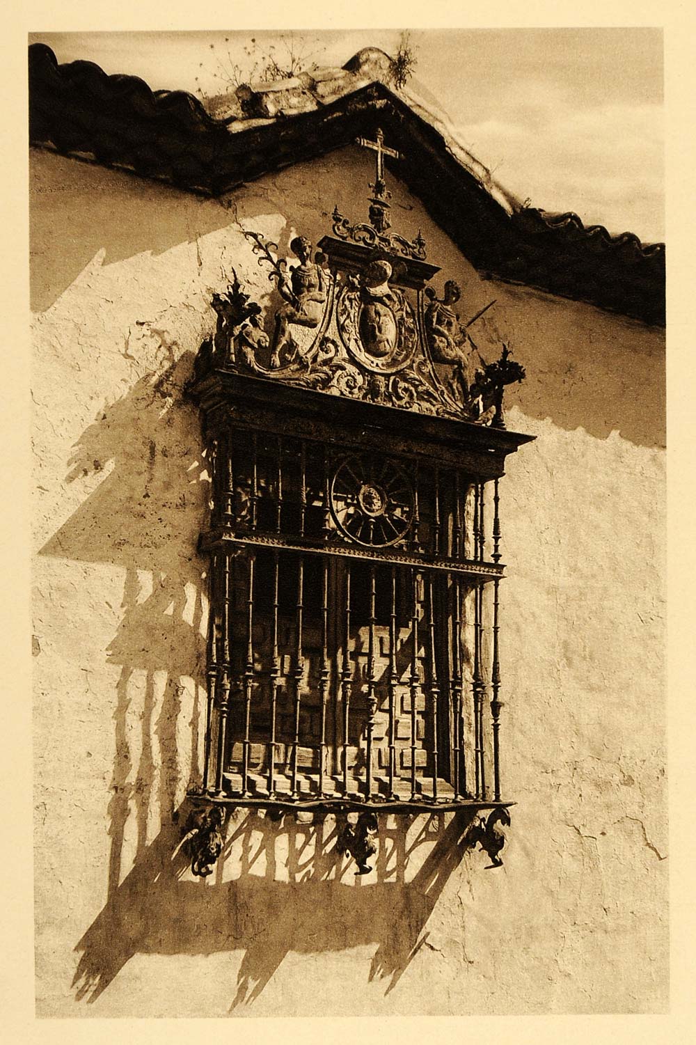 1925 Window Grille Andujar Spain Hielscher Photogravure - ORIGINAL SP3