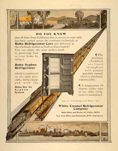 1908 Ad Bohn Syphon Refrigerator White Enamel St Paul - ORIGINAL ADVERTISING SP4