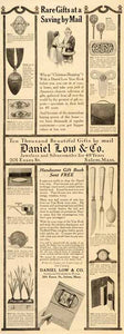 1916 Ad Daniel Low Jewelers Silversmith Salem Ash Tray - ORIGINAL SP4