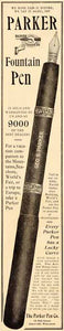 1904 Ad Geo S Parker Pen Fountain Janesville Wisconsin - ORIGINAL SP4