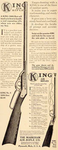 1911 Ad King Air Rifles Shoot Boy Gun Antique Models - ORIGINAL ADVERTISING SP4