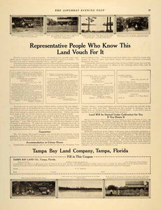 1909 Ad Florida Insurance Farming Game Fish Acreage - ORIGINAL ADVERTISING SP4