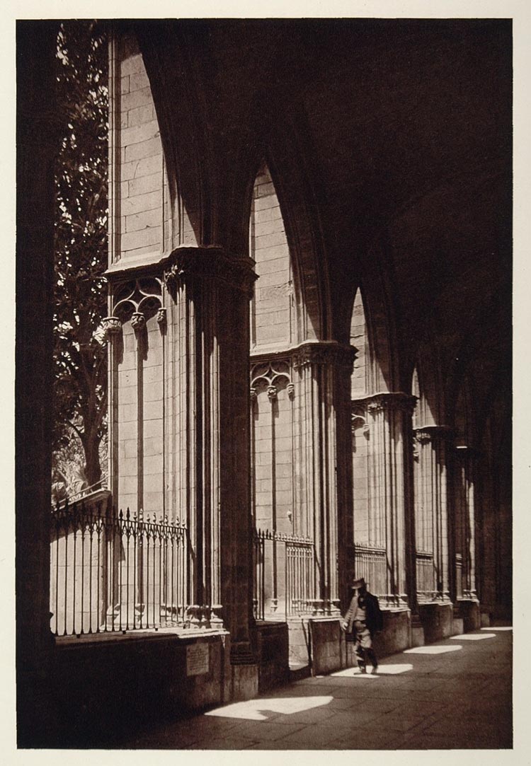 1928 Cathedral Santa Eulalia La Seu Barcelona Spain - ORIGINAL SPAIN3