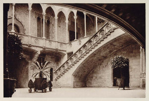 1928 Barcelona Palacio de Diputacion Inner Court Patio - ORIGINAL SPAIN3
