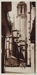 1928 Catedral Cathedral Santa Eulalia Barcelona Spain - ORIGINAL SPAIN3
