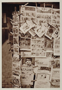 1928 Puesto Periodicos Newsstand News Stall Barcelona - ORIGINAL SPAIN3