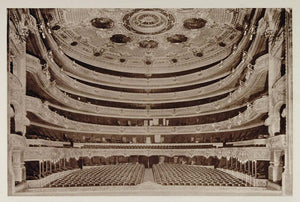 1928 Gran Teatro Liceo Barcelona Theatre Photogravure - ORIGINAL SPAIN3