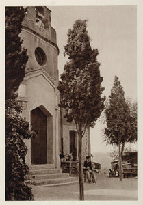 1928 Iglesia Church Col Barcelona Spain Photogravure - ORIGINAL SPAIN3