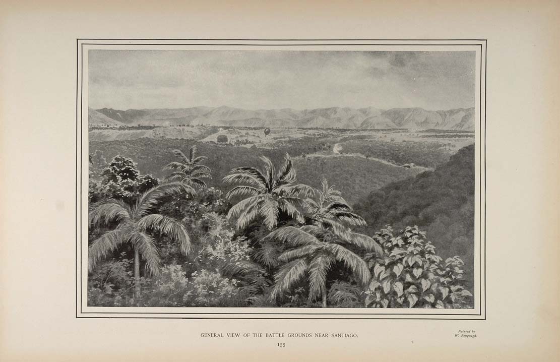 1898 Spanish American War Battlefield Santiago Cuba - ORIGINAL HISTORIC IMAGE