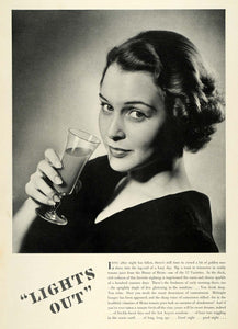 1936 Ad Heinz 57 Tomato Juice Healthy Drink Woman Glass - ORIGINAL SPM1