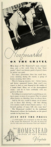 1936 Ad Homestead Hotel Hot Springs Virginia Horses - ORIGINAL ADVERTISING SPM1
