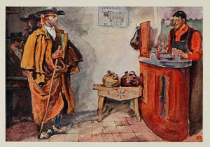 1911 Print Begger Wine Shop Spain Edward Penfield - ORIGINAL SS1
