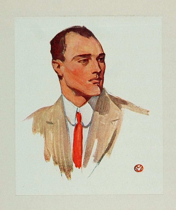 1911 Print Spanish Man Portrait Spain Edward Penfield - ORIGINAL SS1