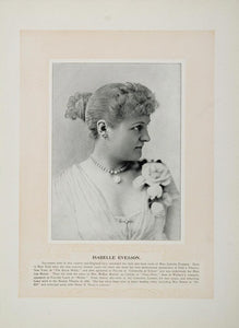 1894 Theater Actors Isabelle Evesson Frederick Bond - ORIGINAL STAGE2