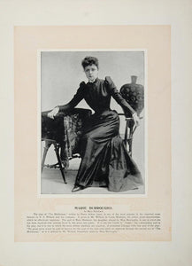 1894 Theater Actor Marie Burroughs James Lewis Comedian - ORIGINAL STAGE2