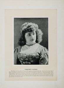 1894 Theater Actors Margaret Mather Tommaso Salvini - ORIGINAL STAGE2