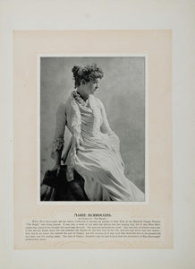 1894 Theater Actors Marie Burroughs Melbourne MacDowell - ORIGINAL STAGE2