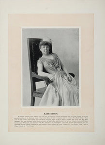 1894 Theater Actor Kate Byron Frederick Hallen and Hart - ORIGINAL STAGE2