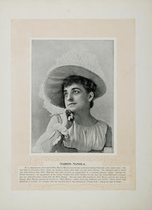 1894 Opera Stars Marion Manola Fay Templeton Comic - ORIGINAL STAGE2