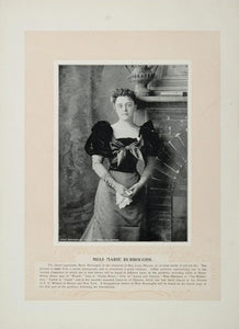 1894 Theater Actor Marie Burroughs Massen Lillian Lewis - ORIGINAL STAGE2
