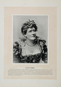 1894 Theater Stage Actors Ellen Terry Henry Irving - ORIGINAL STAGE2