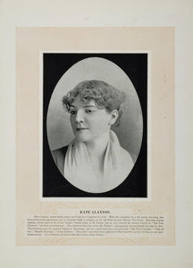 1894 Theater Stage Actors Kate Claxton Wilton Lackaye - ORIGINAL STAGE2