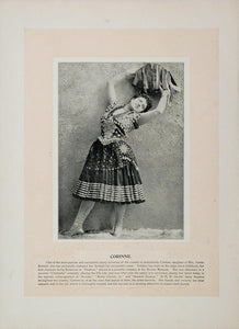 1894 Theater Stage Actors Corrine Gus. Williams Opera - ORIGINAL STAGE2