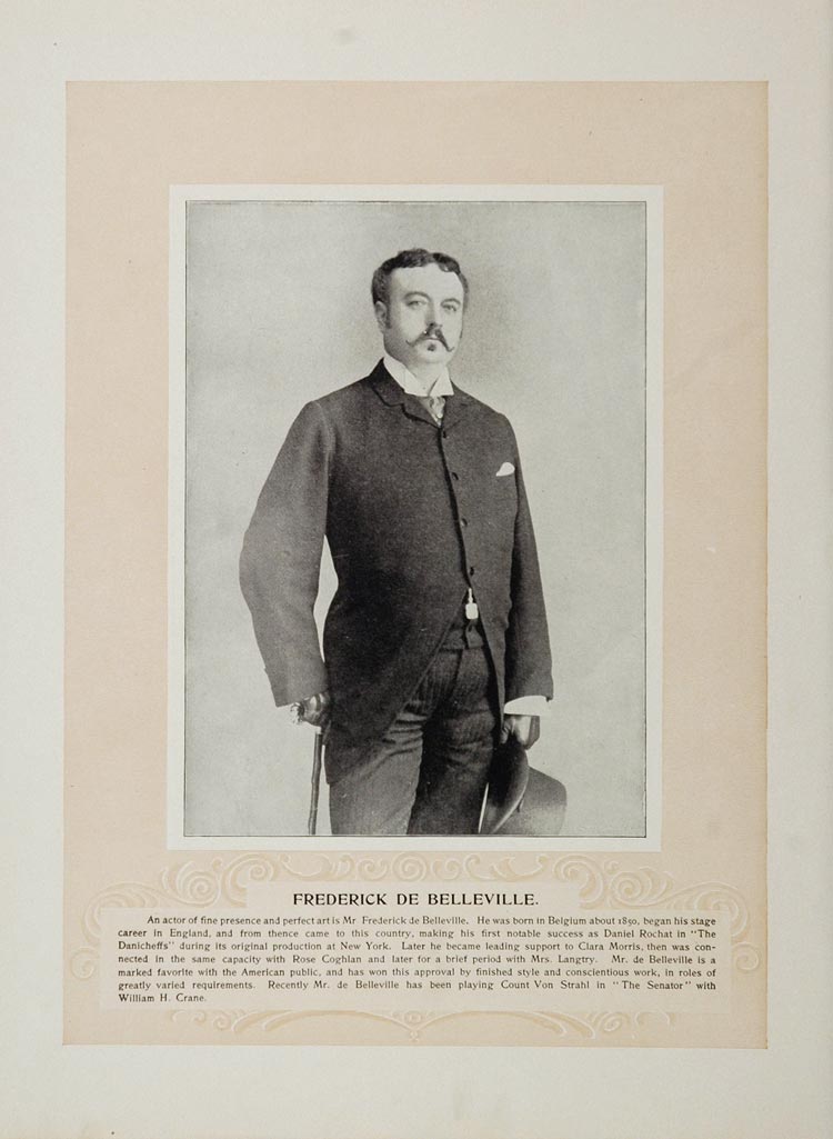1894 Theater Frederick de Belleville Marie Burroughs - ORIGINAL STAGE2