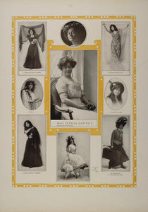 Original 1910 Print Cecilia Cissie Loftus Will Bradley - ORIGINAL STAGE3