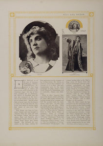 Original 1910 Print Ada Rehan Will Bradley Broadway - ORIGINAL STAGE3