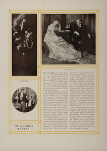 1910 George Arliss British Actor Stage Will H. Bradley - ORIGINAL STAGE3