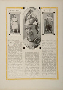 Original 1910 Print William De Wolf Hopper Will Bradley - ORIGINAL STAGE3