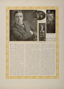 1910 John Mason Stage Actor William H. Bradley Print - ORIGINAL STAGE3