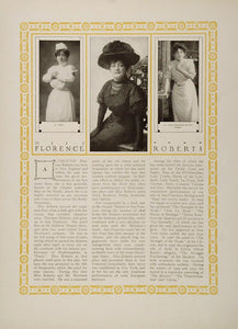 ORIG 1910 Print Florence Roberts Will Bradley Broadway ORIGINAL HISTORIC STAGE3