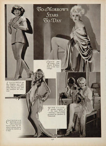 1933 Lillian Bond June Clyde Joan Marsh Meyrland Print ORIGINAL HISTORIC STAGE4