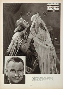 1933 Wallace Beery Richard the Lion-Hearted Silent Film ORIGINAL HISTORIC STAGE4