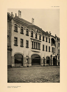 1906 Jan Kotera Architecture Hradec Kralove Bohemia - ORIGINAL HISTORIC STU1