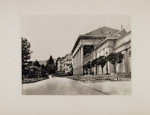 1904 Conversationshaus Baden-Baden Switzerland Print - ORIGINAL PHOTOGRAVURE SW2