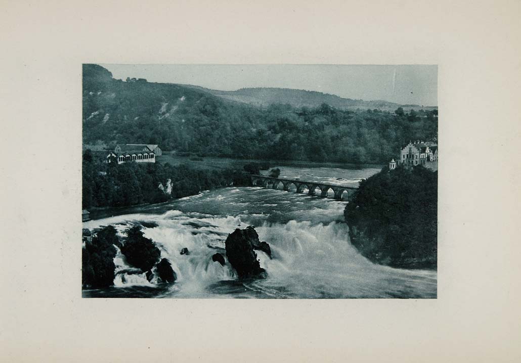 1904 Rheinfall Waterfall Falls Schaffhausen Switzerland - ORIGINAL SW2