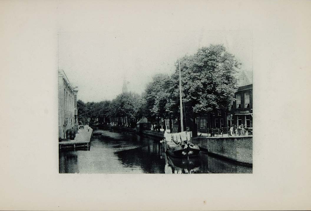 1904 Canal Delft The Netherlands Holland Photogravure - ORIGINAL SW2