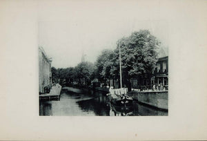 1904 Canal Delft The Netherlands Holland Photogravure - ORIGINAL SW2