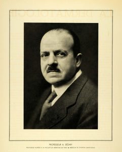 1936 Print Portrait Dr. Albert Sezary French Dematologist Dermatology SYN1