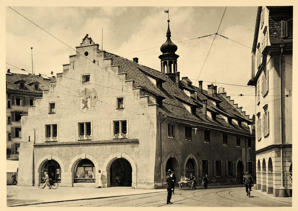 1938 Guild Hall St. Gallen Switzerland Martin Hurlimann - ORIGINAL SZ1