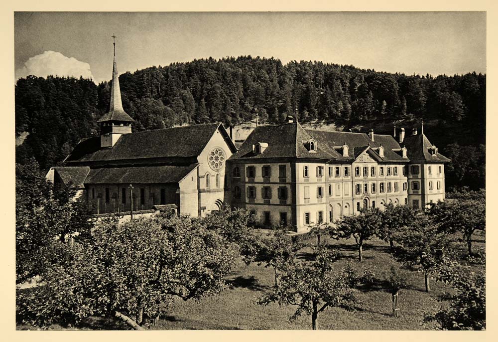 1938 Hauterive Switzerland Cistercian Abbey Hurlimann - ORIGINAL SZ1