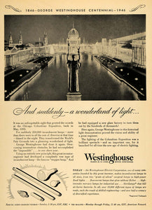 1946 Ad Westinghouse Electric Statue of the Republic - ORIGINAL ADVERTISING TCE1