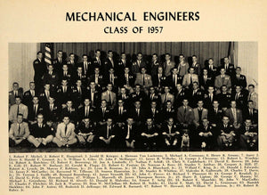 1957 Print Cornell University Mechanical Engineers - ORIGINAL HISTORIC TCE1